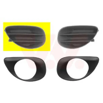 VAN WEZEL 5432592 - Grille de ventilation, pare-chocs avant droit