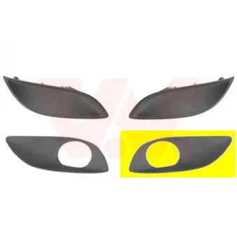 VAN WEZEL 5436593 - Grille de ventilation, pare-chocs avant gauche