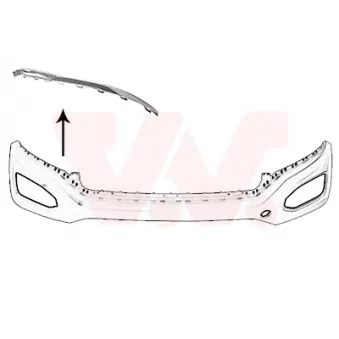 VAN WEZEL 5710582 - Baguette et bande protectrice, pare-chocs avant droit