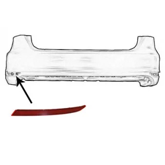 VAN WEZEL 5772929 - Catadioptre arrière gauche