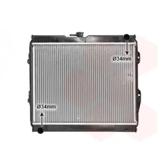 Radiateur, refroidissement du moteur VAN WEZEL 58002090
