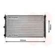 Radiateur, refroidissement du moteur VAN WEZEL [58002095]
