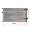 Radiateur, refroidissement du moteur VAN WEZEL [58002102]