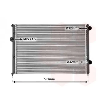 VAN WEZEL 58002119 - Radiateur, refroidissement du moteur