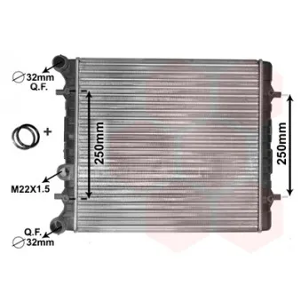 VAN WEZEL 58002152 - Radiateur, refroidissement du moteur