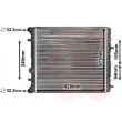 Radiateur, refroidissement du moteur VAN WEZEL [58002346]