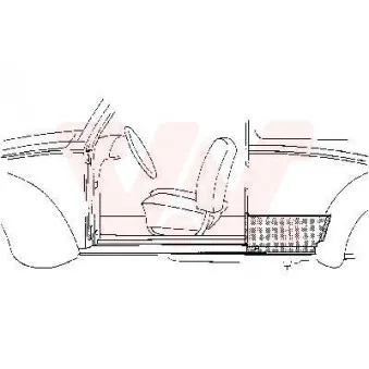 VAN WEZEL 5801.42 - Panneau latéral arrière droit