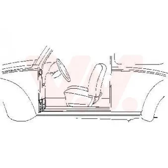 Porte, Carrosserie avant gauche VAN WEZEL 5801.51