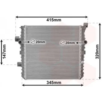 VAN WEZEL 58012718 - Radiateur, refroidissement du moteur avant gauche