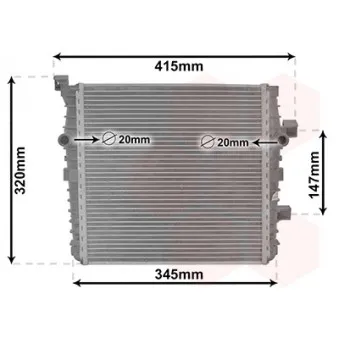 VAN WEZEL 58012719 - Radiateur, refroidissement du moteur avant droit