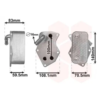 Radiateur d'huile VAN WEZEL OEM 07K117021B
