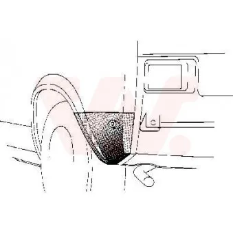VAN WEZEL 5810133 - Panneau latéral arrière gauche