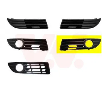 VAN WEZEL 5828593 - Grille de ventilation, pare-chocs avant gauche