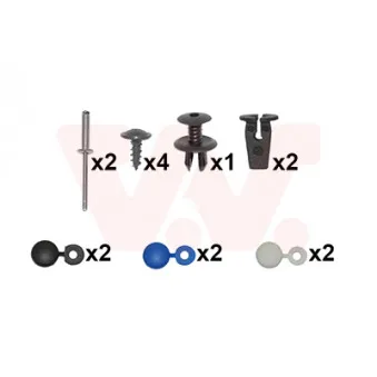 Kit d'assemblage, pare-chocs VAN WEZEL [5829793]