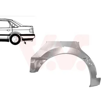Panneau latéral arrière droit VAN WEZEL 5834148