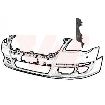 VAN WEZEL 5839561 - Support, pare-chocs avant gauche
