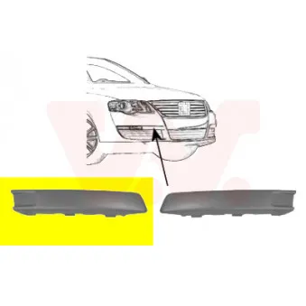 VAN WEZEL 5839584 - Enjoliveur, pare-chocs avant droit