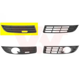 VAN WEZEL 5839592 - Grille de ventilation, pare-chocs avant droit