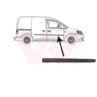 VAN WEZEL 5867404 - Baguette et bande protectrice, porte avant droit