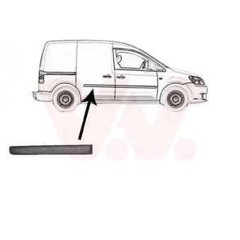 VAN WEZEL 5867406 - Baguette et bande protectrice, porte arrière droit