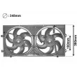 Ventilateur, refroidissement du moteur VAN WEZEL [5874749]
