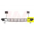 Grille de ventilation, pare-chocs avant gauche VAN WEZEL [5878591]