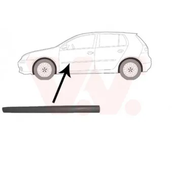 VAN WEZEL 5894403 - Baguette et bande protectrice, porte avant gauche