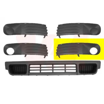 VAN WEZEL 5896593 - Grille de ventilation, pare-chocs avant gauche