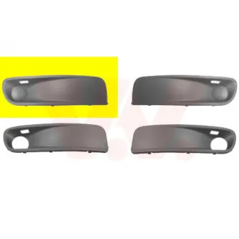 VAN WEZEL 5897592 - Grille de ventilation, pare-chocs avant droit