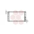 Radiateur, refroidissement du moteur VAN WEZEL [59002055]