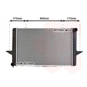 Radiateur, refroidissement du moteur VAN WEZEL OEM 8603822