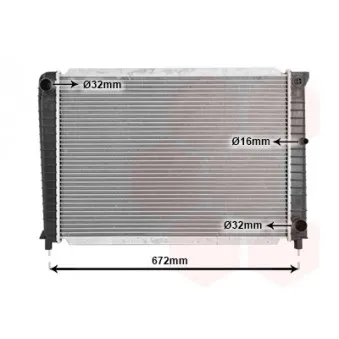 VAN WEZEL 59002088 - Radiateur, refroidissement du moteur