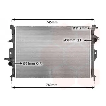 VAN WEZEL 59002193 - Radiateur, refroidissement du moteur
