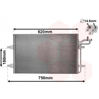 Condenseur, climatisation VAN WEZEL 59005140