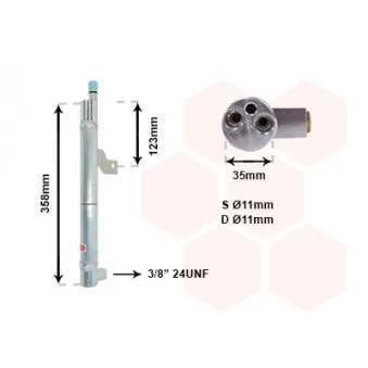 Filtre déshydratant, climatisation VAN WEZEL 5900D146