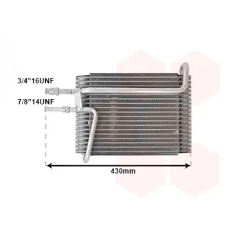 VAN WEZEL 5900V026 - Évaporateur climatisation