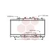 Radiateur, refroidissement du moteur VAN WEZEL [73002084]