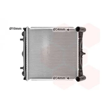 VAN WEZEL 74002023 - Radiateur, refroidissement du moteur