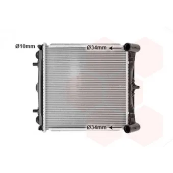 VAN WEZEL 74002037 - Radiateur, refroidissement du moteur