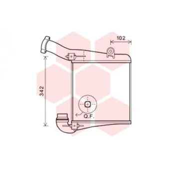 Intercooler, échangeur VAN WEZEL [74004075]
