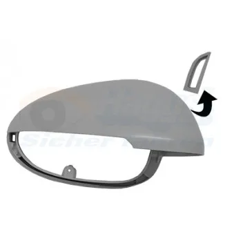 Revêtement, rétroviseur extérieur VAN WEZEL 7421846