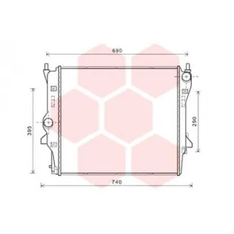 Radiateur, refroidissement du moteur VAN WEZEL OEM XR847963
