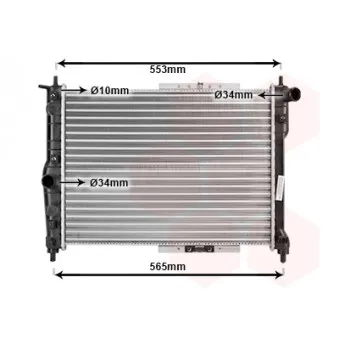 VAN WEZEL 81002039 - Radiateur, refroidissement du moteur