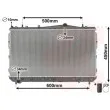 Radiateur, refroidissement du moteur VAN WEZEL [81002073]