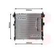 Radiateur, refroidissement du moteur VAN WEZEL [81002105]