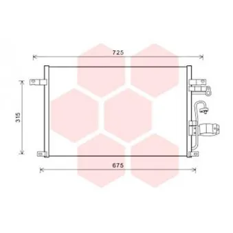 Condenseur, climatisation VAN WEZEL 81005137