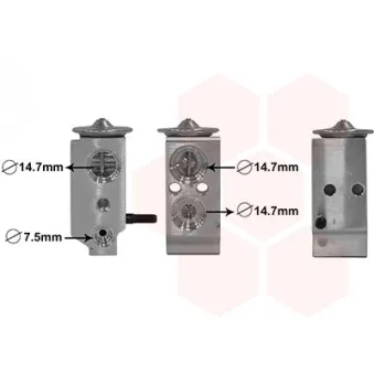 Détendeur, climatisation VAN WEZEL 82001300