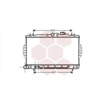 Radiateur, refroidissement du moteur VAN WEZEL OEM 2531022250