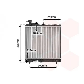 VAN WEZEL 82002051 - Radiateur, refroidissement du moteur