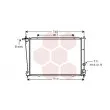 Radiateur, refroidissement du moteur VAN WEZEL [82002053]